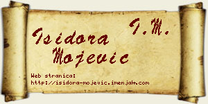Isidora Mojević vizit kartica